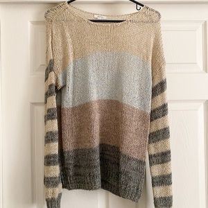Maurices color block/stripe sweater